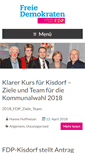Mobile Screenshot of fdp-kisdorf.de