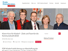 Tablet Screenshot of fdp-kisdorf.de
